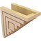 Ekena Millwork 5"W x 10"D x 10"H Classic Landon Rough Cedar Woodgrain TimberThane Corbel, Primed Tan CORUR05X10X10LANRCPR - alternate 2